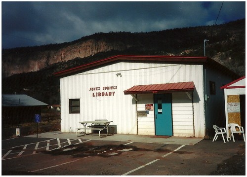 Storage shed was converted into a Library in 1984.